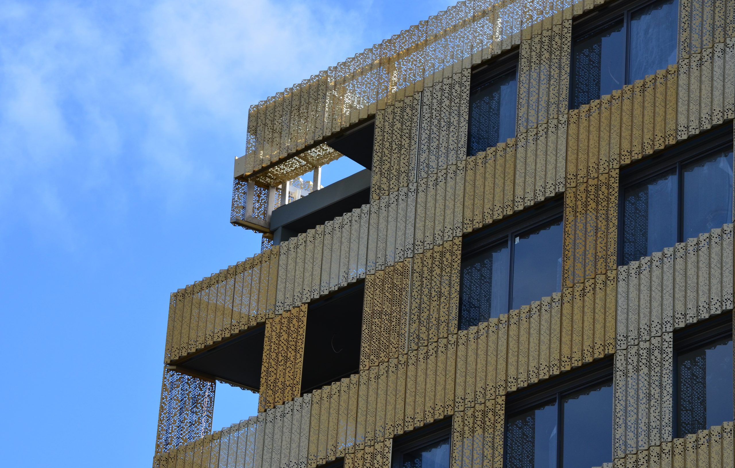 Modern metal architecture Perforated metal facade perfection Arrow Metal