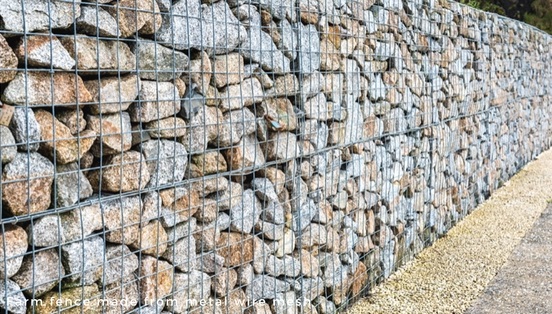 Perforated metal and wire mesh products - gambion wall - metal wire mesh - Arrow Metal