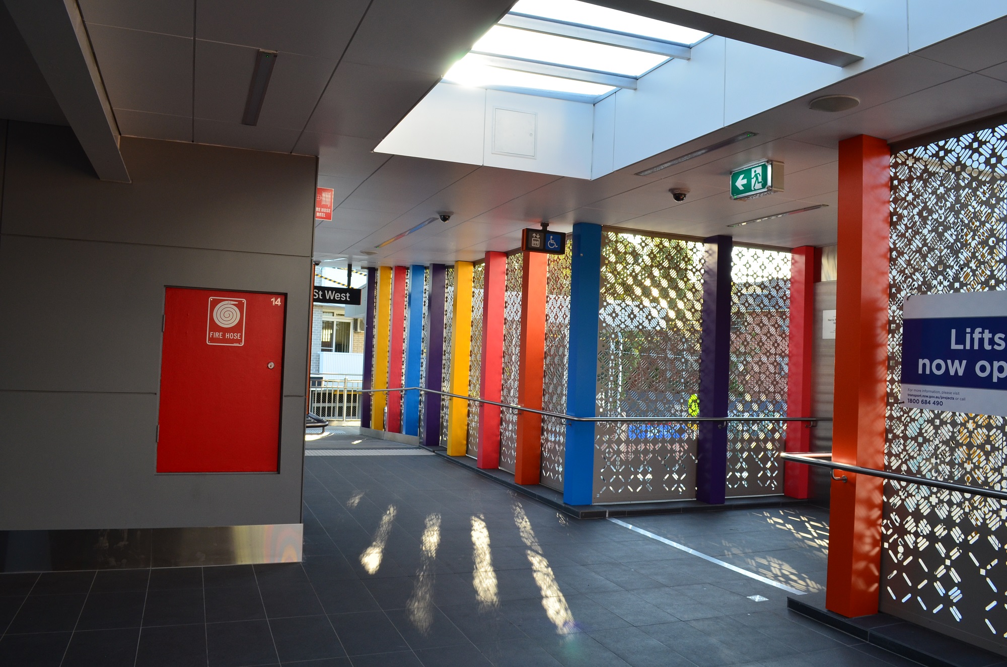 Perforated metal projects 2018 - Harris Park station - Arrow Metal