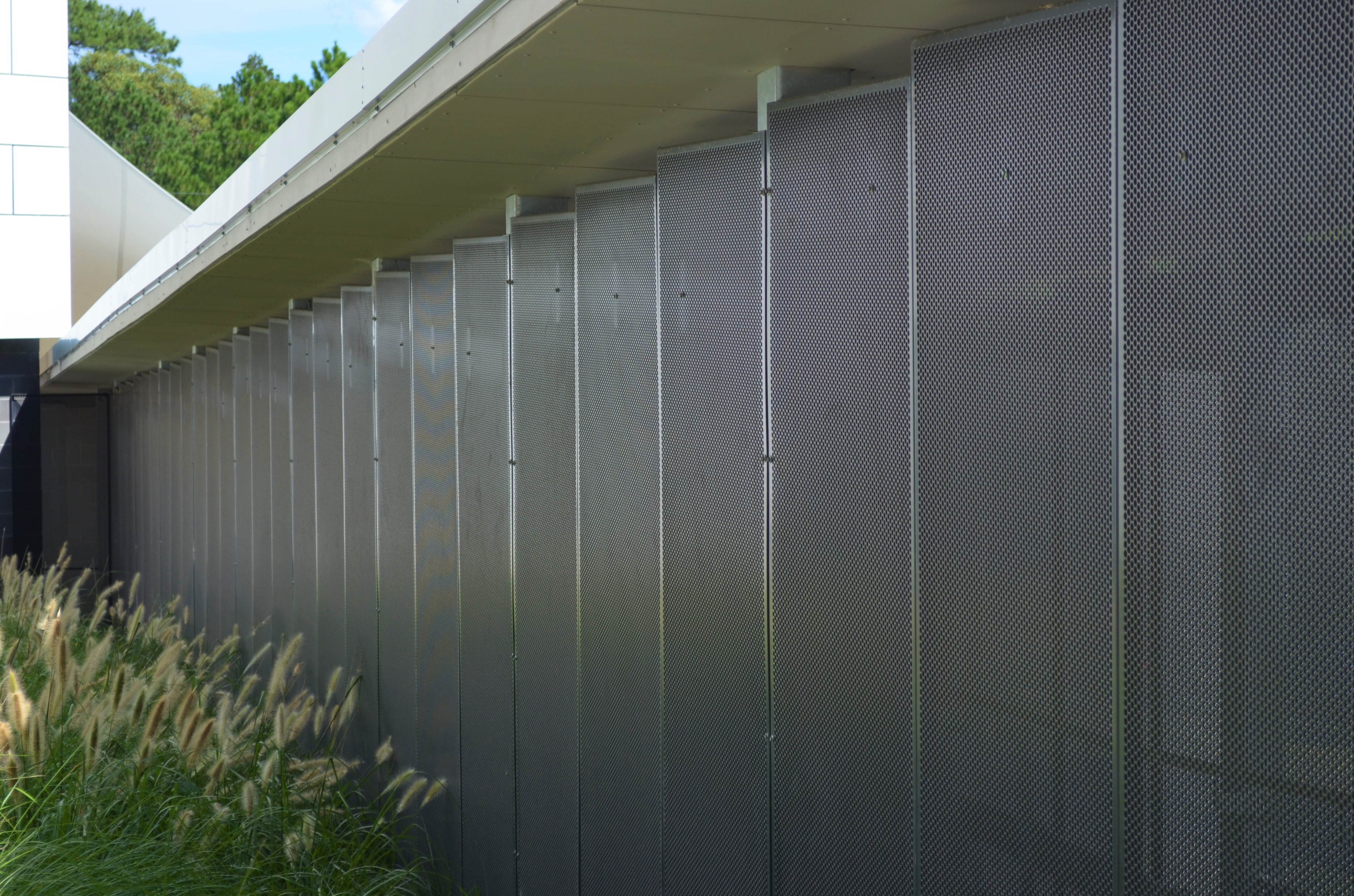 Perforated metal walkway panels - gosford hospital