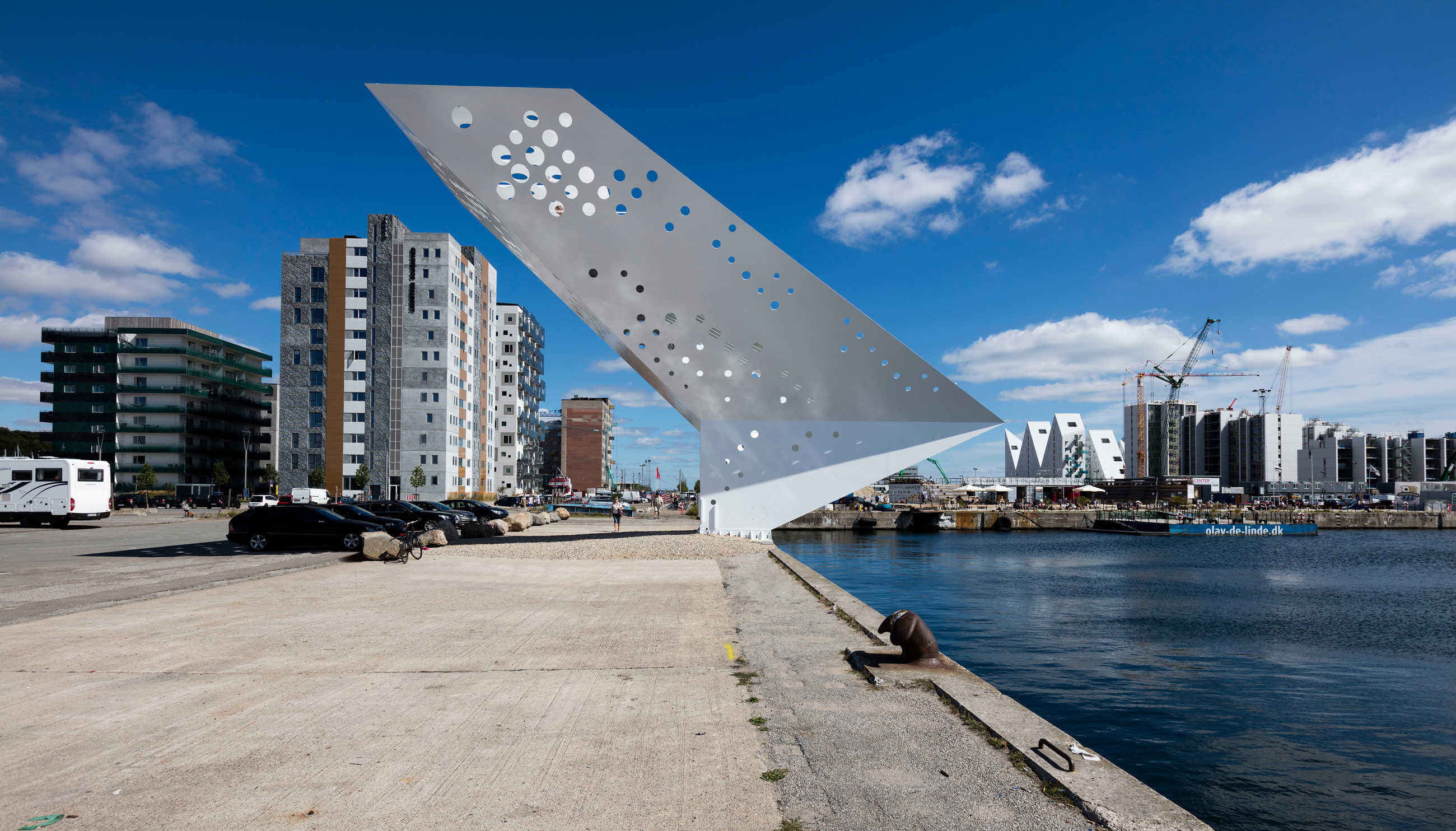 White perforated metal