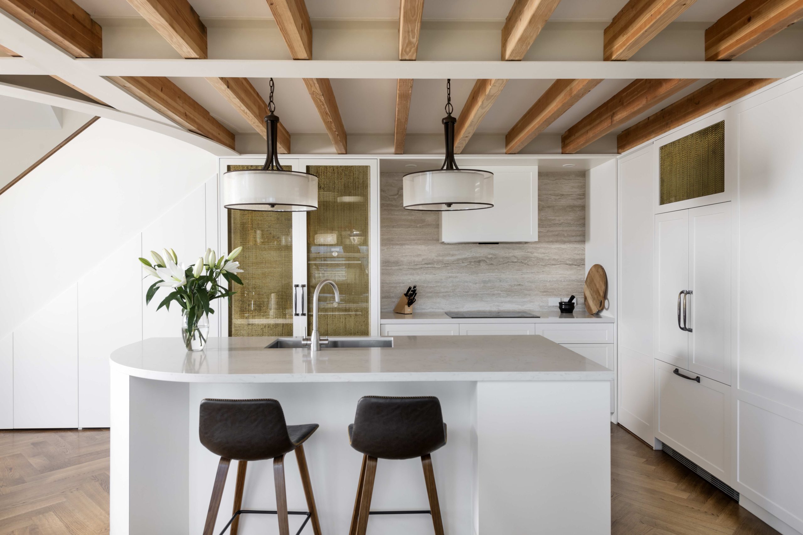brass mesh kitchen cabinets - brass mesh by Arrow Metal