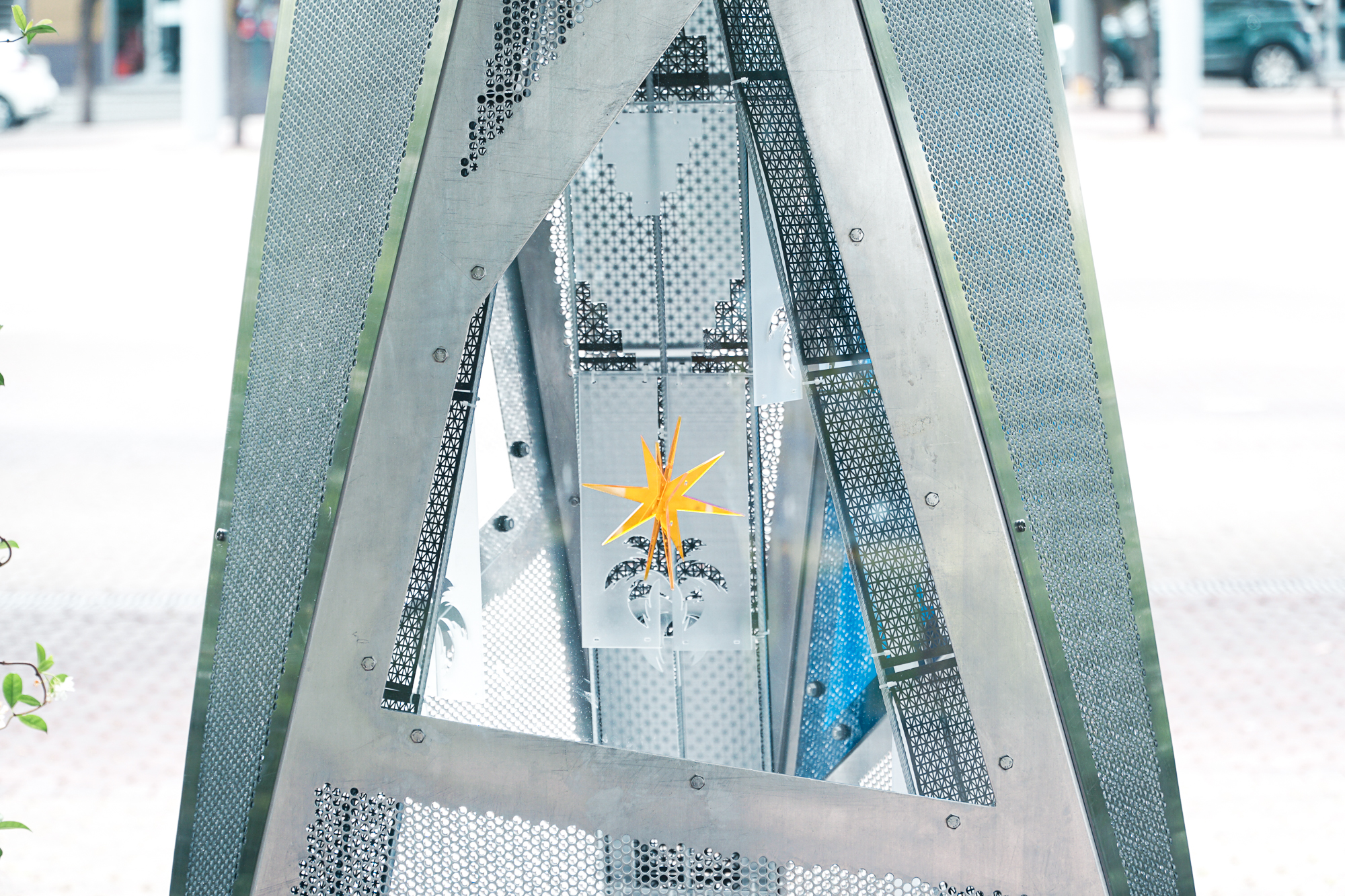 Sydney Olympic Park Light Shards perforated metal