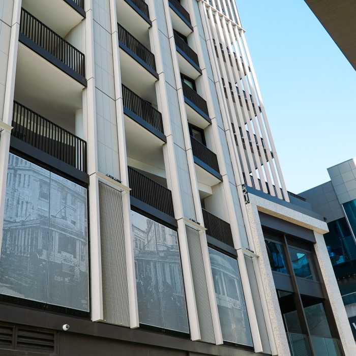 Perforated Metal Ventilation Screens, Archibald Residences, Bondi