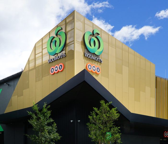 Shopping Centre Facade, New Woolworths Store
