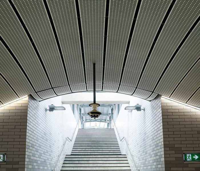 Perforated Metal Ceiling, Waitara Station